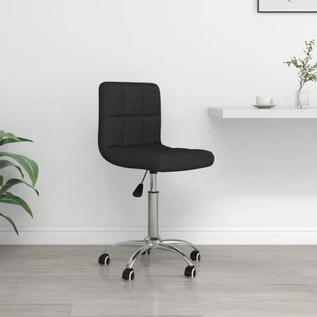 Silla de oficina giratoria de tela negra de , Sillas de oficina - Ref: Foro24-334319, Precio: 87,92 €, Descuento: %