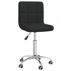 Silla de comedor giratoria tela negro de , Sillas de comedor - Ref: Foro24-3087537, Precio: 82,66 €, Descuento: %