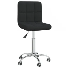 Silla de comedor giratoria tela negro de , Sillas de comedor - Ref: Foro24-3087537, Precio: 87,92 €, Descuento: %