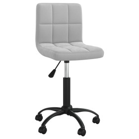 Silla de comedor giratoria de terciopelo gris claro de , Sillas de comedor - Ref: Foro24-3087596, Precio: 83,51 €, Descuento: %