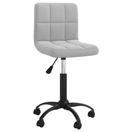 Silla de comedor giratoria de terciopelo gris claro de , Sillas de comedor - Ref: Foro24-3087596, Precio: 83,51 €, Descuento: %