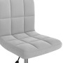 Silla de comedor giratoria de terciopelo gris claro de , Sillas de comedor - Ref: Foro24-3087596, Precio: 83,51 €, Descuento: %