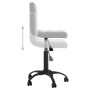 Silla de comedor giratoria de terciopelo gris claro de , Sillas de comedor - Ref: Foro24-3087596, Precio: 83,51 €, Descuento: %