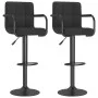 Taburetes de cocina 2 unidades tela negro de , Taburetes de cocina - Ref: Foro24-334641, Precio: 155,19 €, Descuento: %