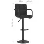 Taburetes de cocina 2 unidades tela negro de , Taburetes de cocina - Ref: Foro24-334641, Precio: 155,19 €, Descuento: %