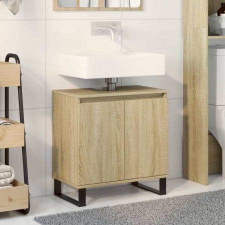 Armario de baño madera de ingeniería roble Sonoma 58x33x60 cm de , Muebles de baño - Ref: Foro24-849675, Precio: 53,14 €, Des...