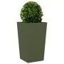 Jardineras 2 uds acero verde oliva 45x45x75 cm de , Maceteros y jardineras - Ref: Foro24-851101, Precio: 125,73 €, Descuento: %