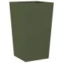 Jardineras 2 uds acero verde oliva 45x45x75 cm de , Maceteros y jardineras - Ref: Foro24-851101, Precio: 125,73 €, Descuento: %