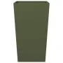 Jardineras 2 uds acero verde oliva 45x45x75 cm de , Maceteros y jardineras - Ref: Foro24-851101, Precio: 125,73 €, Descuento: %