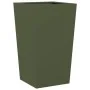 Jardineras 2 uds acero verde oliva 45x45x75 cm de , Maceteros y jardineras - Ref: Foro24-851101, Precio: 125,73 €, Descuento: %