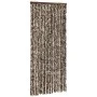 Cortina mosquitera chenilla marrón y blanco 90x220 cm de vidaXL, Mosquiteras para ventanas - Ref: Foro24-325452, Precio: 60,7...