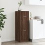 Armario botiquín madera ingeniería marrón roble 40x41x118 cm de , Taquillas y armarios de almacenamiento - Ref: Foro24-855202...