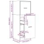 Armario botiquín madera ingeniería marrón roble 40x41x118 cm de , Taquillas y armarios de almacenamiento - Ref: Foro24-855202...