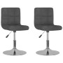 Sillas de comedor giratorias 2 unidades tela gris oscuro de , Sillas de comedor - Ref: Foro24-334210, Precio: 127,68 €, Descu...