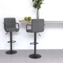 Kitchen stools 2 units light gray fabric by , Kitchen stools - Ref: Foro24-334635, Price: 126,30 €, Discount: %