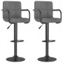 Kitchen stools 2 units light gray fabric by , Kitchen stools - Ref: Foro24-334635, Price: 126,30 €, Discount: %