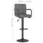 Küchenhocker, 2 Stück, hellgraues Stoffpolster von , Küchenhocker - Ref: Foro24-334635, Preis: 126,30 €, Rabatt: %
