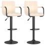 Taburetes de cocina 2 unidades tela crema de , Taburetes de cocina - Ref: Foro24-334637, Precio: 134,46 €, Descuento: %