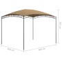 Cenador gris taupé 3x4x2,65 m 180 g/m² de vidaXL, Carpas y cenadores - Ref: Foro24-313910, Precio: 172,99 €, Descuento: %