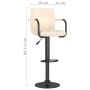 Taburetes de cocina 2 unidades tela crema de , Taburetes de cocina - Ref: Foro24-334637, Precio: 134,46 €, Descuento: %