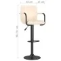 Taburetes de cocina 2 unidades tela crema by , Kitchen stools - Ref: Foro24-334637, Price: 132,52 €, Discount: %