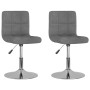 Sillas de comedor giratorias 2 unidades tela gris claro de , Sillas de comedor - Ref: Foro24-334209, Precio: 127,26 €, Descue...