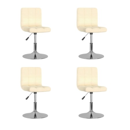Sillas de comedor giratorias 4 unidades tela crema de , Sillas de comedor - Ref: Foro24-3087450, Precio: 208,60 €, Descuento: %