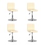 Sillas de comedor giratorias 4 unidades tela crema de , Sillas de comedor - Ref: Foro24-3087450, Precio: 208,60 €, Descuento: %