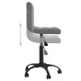 Silla de comedor giratoria de terciopelo gris oscuro de , Sillas de comedor - Ref: Foro24-3087597, Precio: 81,92 €, Descuento: %