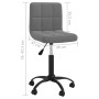 Silla de comedor giratoria de terciopelo gris oscuro de , Sillas de comedor - Ref: Foro24-3087597, Precio: 83,48 €, Descuento: %