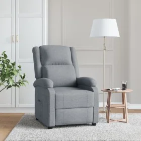 Sillón reclinable de tela gris claro de , Sillones - Ref: Foro24-340181, Precio: 217,69 €, Descuento: %