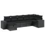 Set de comedor de jardín 7 pzas y cojines ratán sintético negro de , Conjuntos de jardín - Ref: Foro24-3264431, Precio: 484,3...