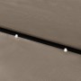 Sombrilla con LED y poste de acero gris taupe 2x3 m de vidaXL, Sombrillas - Ref: Foro24-313789, Precio: 76,25 €, Descuento: %