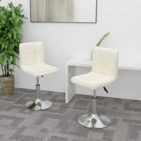 Sillas de comedor giratorias 2 unidades tela color crema de , Sillas de comedor - Ref: Foro24-334211, Precio: 116,60 €, Descu...