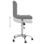 Silla de comedor giratoria tela gris claro de , Sillas de comedor - Ref: Foro24-3087531, Precio: 100,51 €, Descuento: %