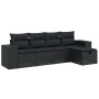 Set de muebles de jardín 5 pzas y cojines ratán sintético negro de , Conjuntos de jardín - Ref: Foro24-3264391, Precio: 347,9...