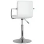 Taburete de cocina cuero sintético blanco de , Taburetes de cocina - Ref: Foro24-334563, Precio: 91,15 €, Descuento: %