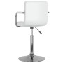 Taburete de cocina cuero sintético blanco de , Taburetes de cocina - Ref: Foro24-334563, Precio: 92,76 €, Descuento: %