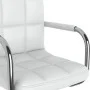 Taburete de cocina cuero sintético blanco de , Taburetes de cocina - Ref: Foro24-334563, Precio: 91,15 €, Descuento: %