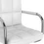 Taburete de cocina cuero sintético blanco de , Taburetes de cocina - Ref: Foro24-334563, Precio: 92,76 €, Descuento: %