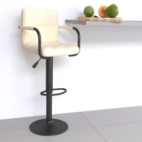Taburete de cocina de tela color crema de , Taburetes de cocina - Ref: Foro24-334627, Precio: 78,66 €, Descuento: %
