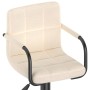 Taburete de cocina de tela color crema de , Taburetes de cocina - Ref: Foro24-334627, Precio: 78,66 €, Descuento: %