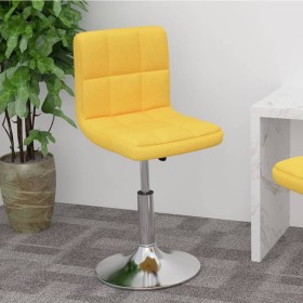 Taburete de cocina giratorio de tela amarillo de , Taburetes de cocina - Ref: Foro24-334206, Precio: 70,99 €, Descuento: %