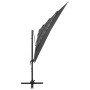 Sombrilla de 4 niveles con poste aluminio antracita 250x250 cm de vidaXL, Sombrillas - Ref: Foro24-313822, Precio: 196,92 €, ...