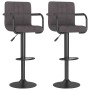 Taburetes de cocina 2 unidades tela gris taupe de , Taburetes de cocina - Ref: Foro24-334644, Precio: 148,78 €, Descuento: %