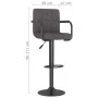 Kitchen stools 2 units gray taupe fabric by , Kitchen stools - Ref: Foro24-334644, Price: 146,17 €, Discount: %
