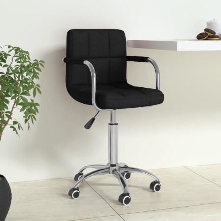 Silla de oficina giratoria de tela negra de , Sillas de oficina - Ref: Foro24-334673, Precio: 102,26 €, Descuento: %