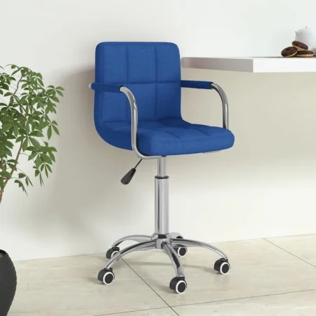 Silla de oficina giratoria de tela azul de , Sillas de oficina - Ref: Foro24-334671, Precio: 82,27 €, Descuento: %