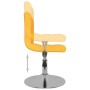 Silla de comedor giratoria tela amarillo de , Sillas de comedor - Ref: Foro24-3087475, Precio: 70,99 €, Descuento: %