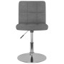 Silla de comedor giratoria tela gris claro de , Sillas de comedor - Ref: Foro24-3087468, Precio: 84,83 €, Descuento: %